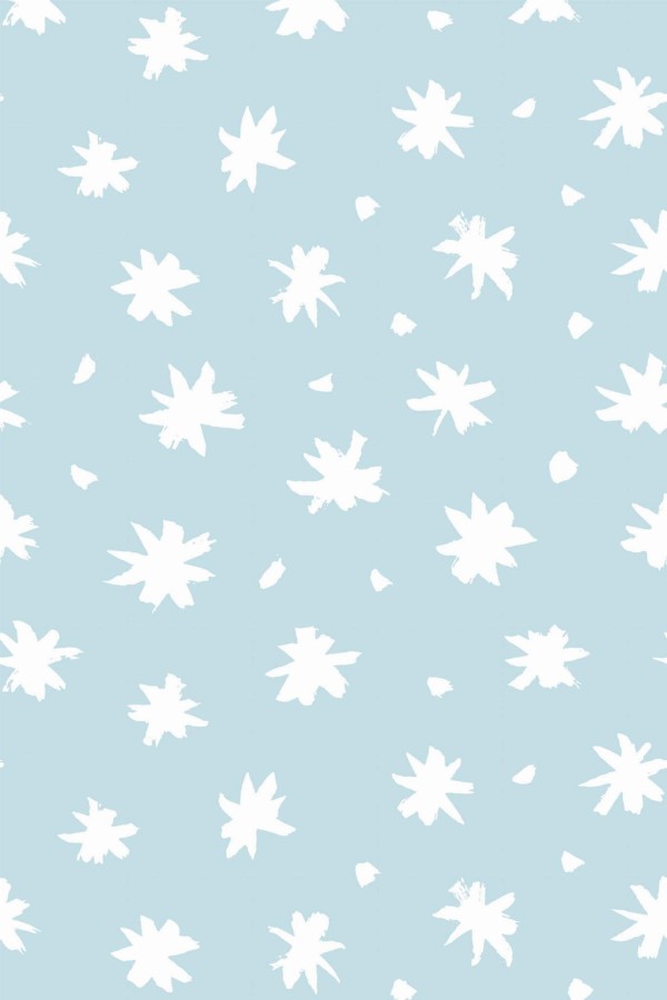 Pattern repeat of Minimalist floral removable wallpaper design