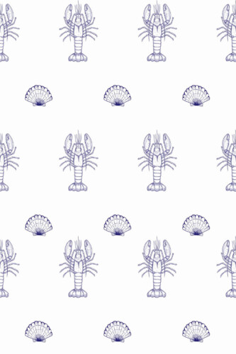 Pattern repeat of Minimalist nautical removable wallpaper design