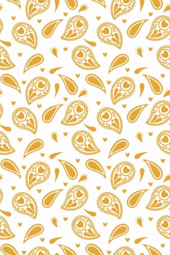 Pattern repeat of Minimalist paisley removable wallpaper design