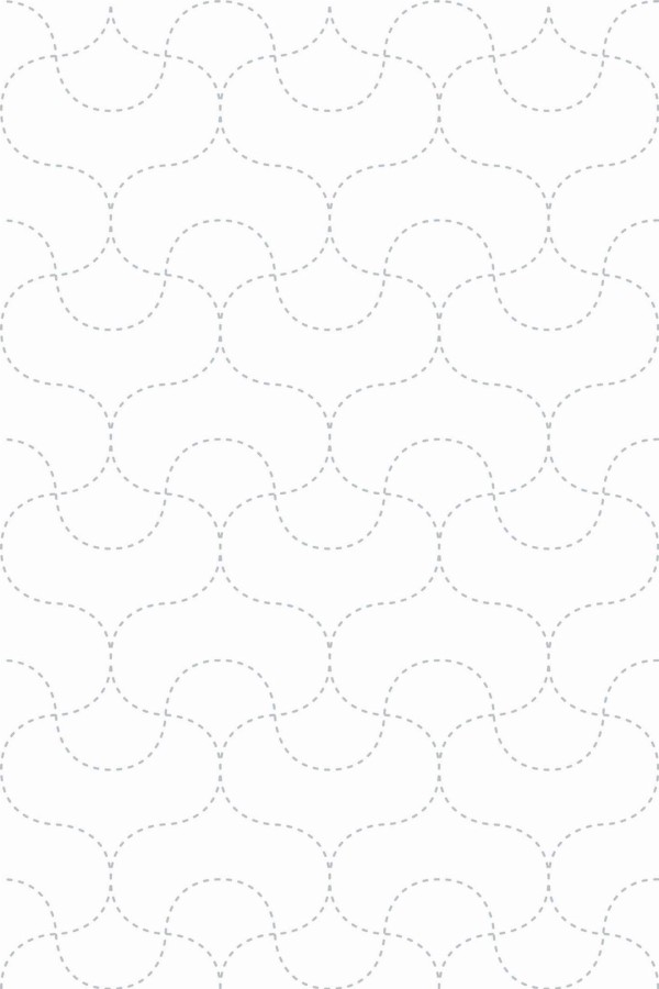 Pattern repeat of Minimalist retro removable wallpaper design