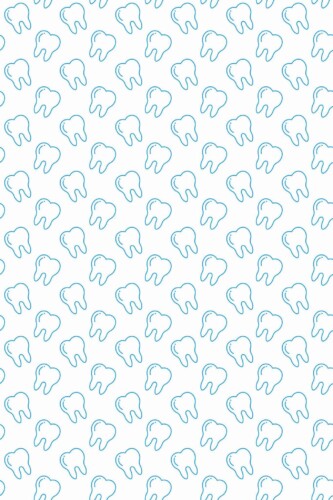 Pattern repeat of Minimalist teeth removable wallpaper design