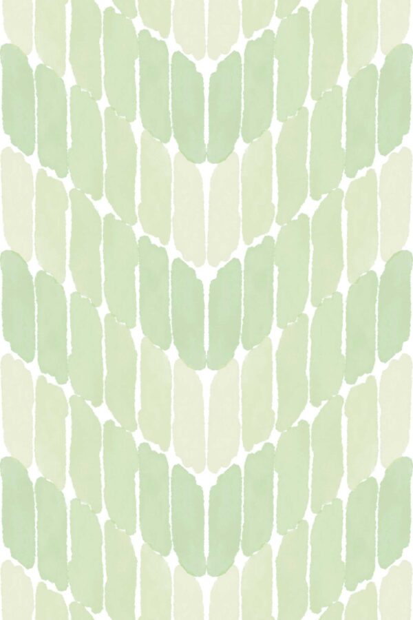 Fancy Walls Minty Paintstrokes Green Simple traditional wallpaper