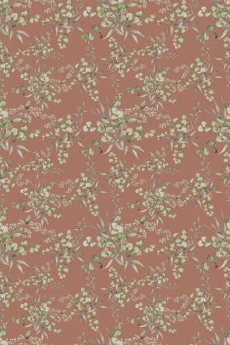 Fancy Walls Mocha and Green removable wallpaper