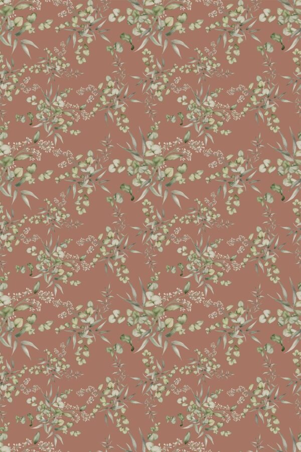 Fancy Walls Mocha and Green removable wallpaper