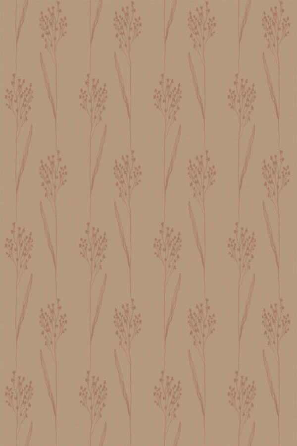 Fancy Walls Mocha Floral peel and stick wallpaper