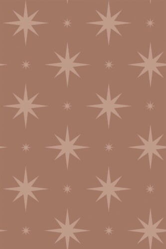 Fancy Walls Brown Stars peel and stick wallpaper