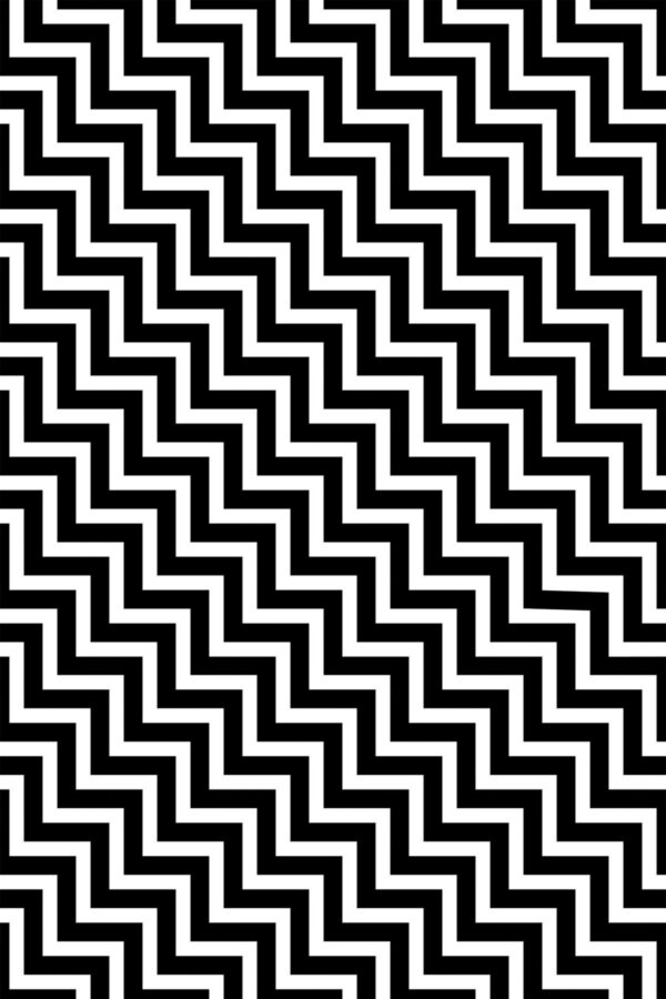 Black and white peel and stick Chevron wallpaper from Fancy Walls