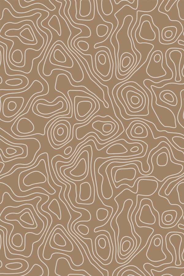 Pattern repeat of Modern line art removable wallpaper design