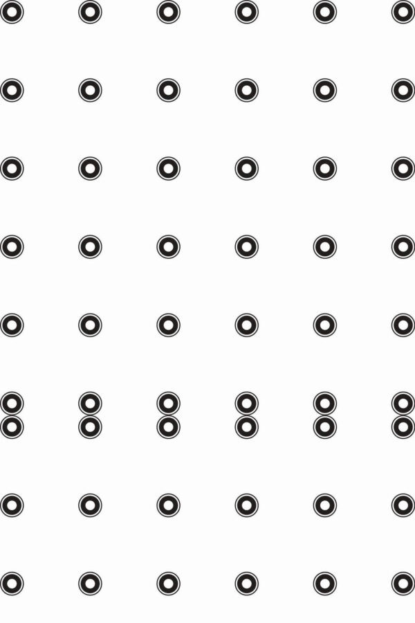 Pattern repeat of Modern polka dot removable wallpaper design