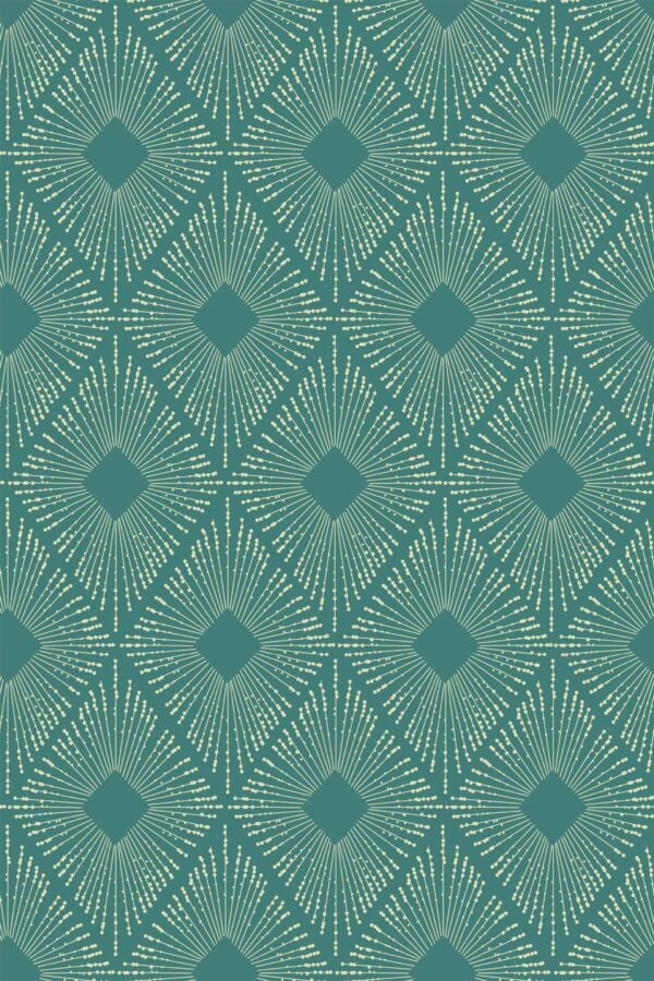 Pattern repeat of Modern rhombus removable wallpaper design