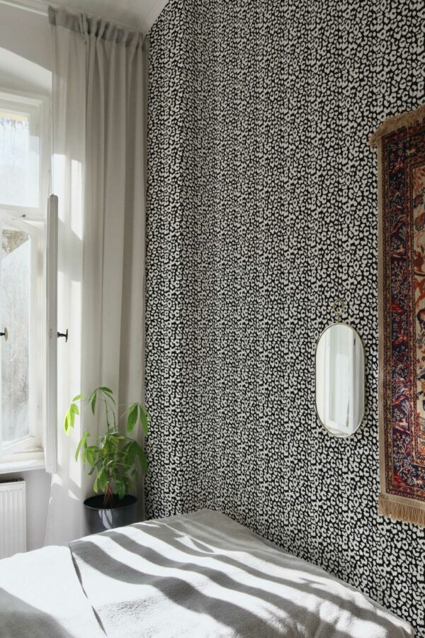 Fancy Walls Monochromatic Leopard removable wallpaper