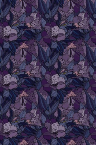 Fancy Walls Twilight Bloom non-pasted wallpaper