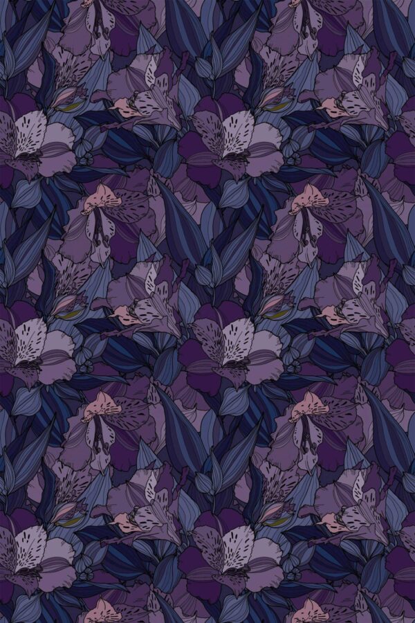Fancy Walls Twilight Bloom non-pasted wallpaper