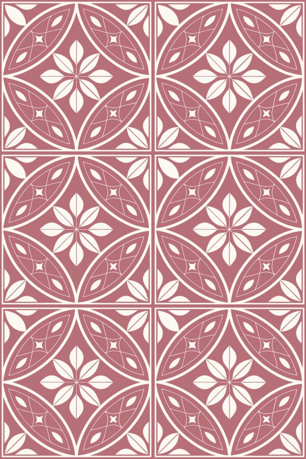 Dusty Pink Moroccan Wallpaper