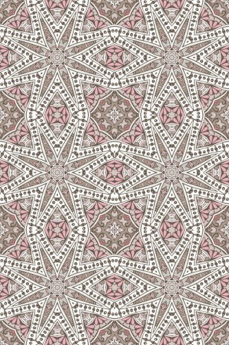 Pattern repeat of Moroccan geometric removable wallpaper design