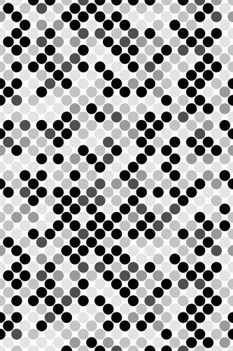 Pattern repeat of Mosaic dot removable wallpaper design