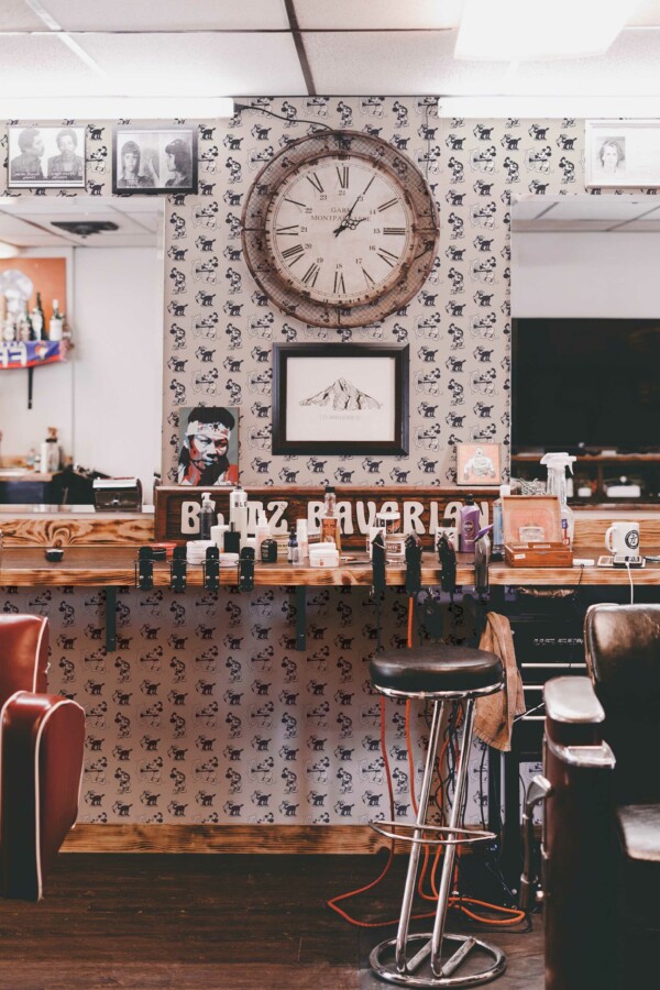 Traditional Wallpaper with Classic Toon Mice Pattern from Fancy Walls