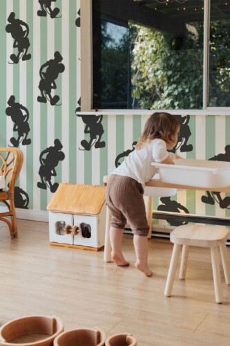 Unpasted Wallpaper Featuring MouseShade Pattern by Fancy Walls