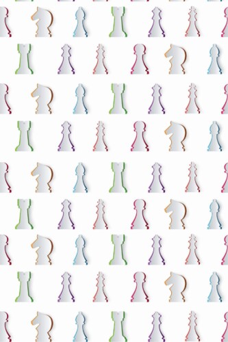 Pattern repeat of Multicolor chess abstract removable wallpaper design