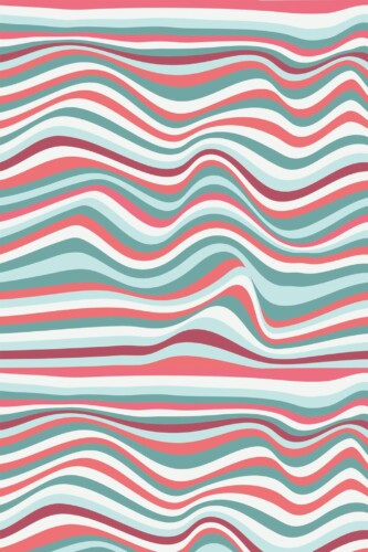 Pattern repeat of Multicolor illusion striped removable wallpaper design