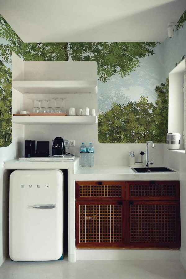 Fancy Walls removable wall mural depicting Sleeping under a Tree