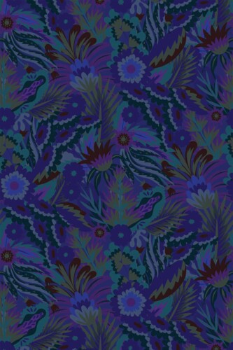 Fancy Walls peel and stick wallpaper in blue floral design