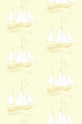 Pattern repeat of Nautical Beige Charm removable wallpaper design