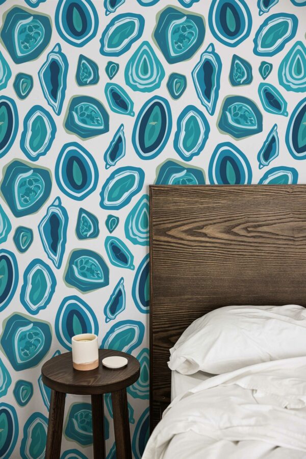 Unpasted nautical blue wallpaper perfect for any room by Fancy Walls