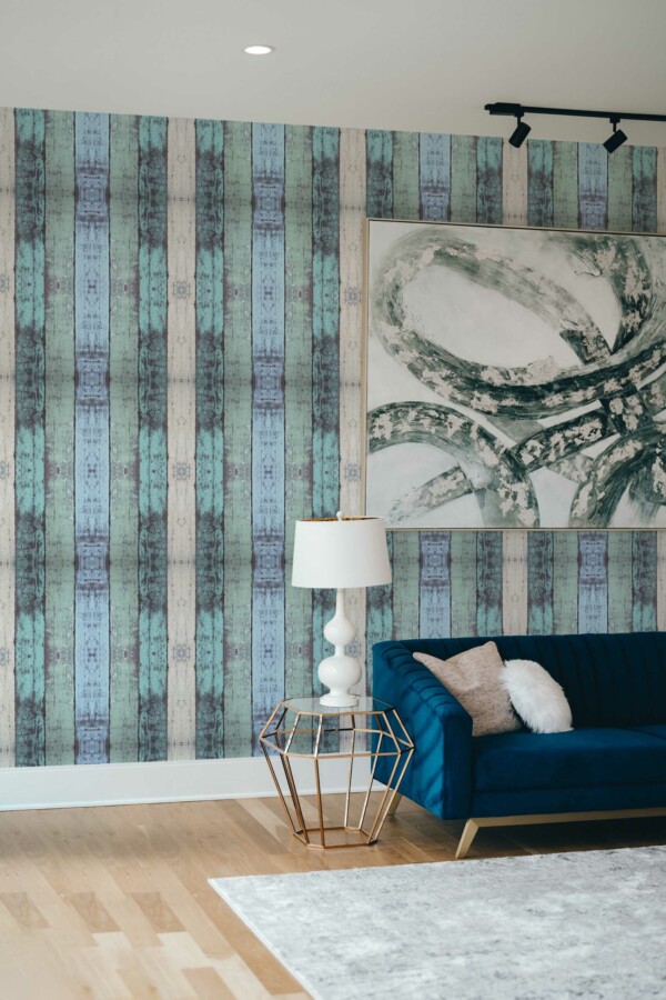 Fancy Walls BlueWood peel and stick wallpaper