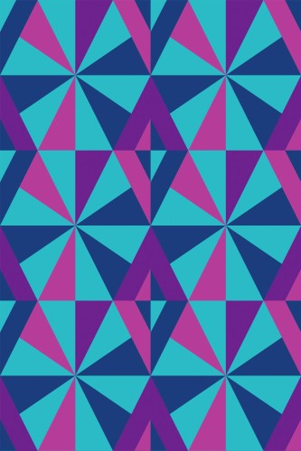 Pattern repeat of Neon geometric removable wallpaper design