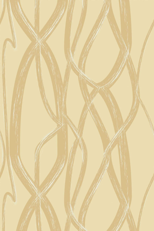 Pattern repeat of Neutral chain removable wallpaper design