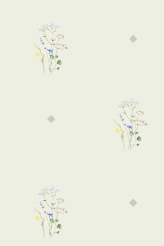 Pattern repeat of Neutral Nectar removable wallpaper design