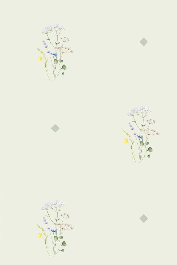 Pattern repeat of Neutral Nectar removable wallpaper design