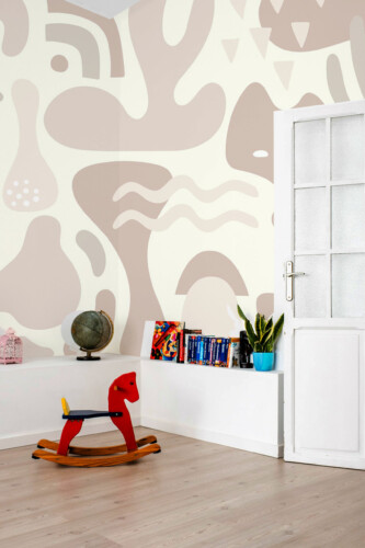 Fancy Walls Neutral Nursery peel and stick wall murals