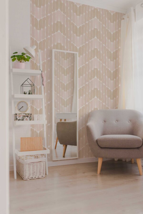 Fancy Walls Neutral Paintstroke Beige Classic traditional wallpaper