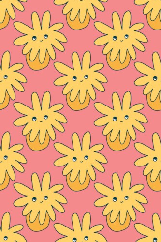 Fancy Walls peel and stick wallpaper with Fun Funky Pink design
