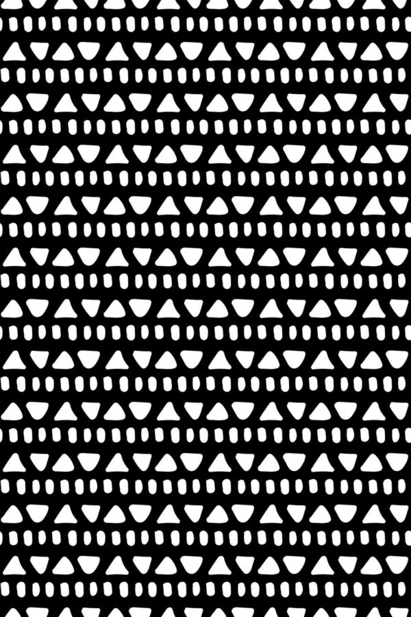 Traditional wallpaper in Geometric Noir Harmony theme from Fancy Walls