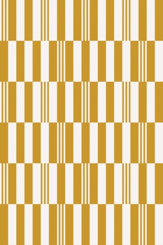 Self-adhesive wallpaper in retro mustard yellow by Fancy Walls