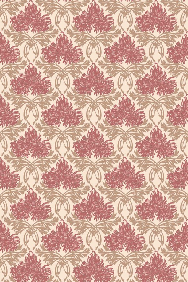 Copper Art Deco Wallpaper