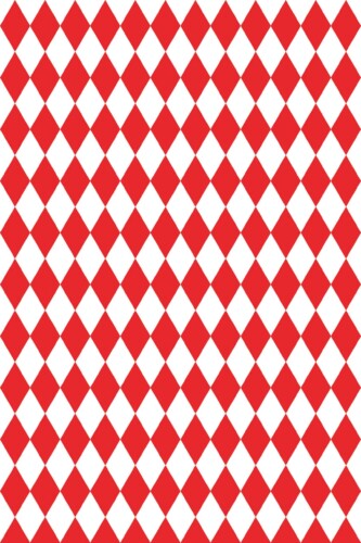 Fancy Walls red diamond pattern peel and stick wallpaper for a bold accent wall