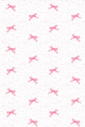 Pink ribbon pattern Fancy Walls self-adhesive wallpaper