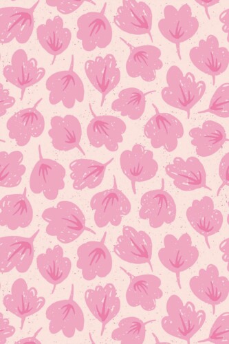 Blush Cotton Charm self-adhesive wallpaper by Fancy Walls