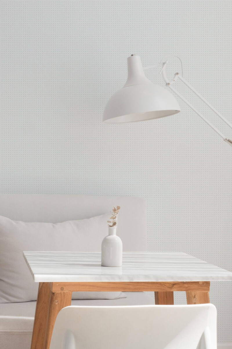 Minimal style dining room decorated with Notebook pattern peel and stick wallpaper