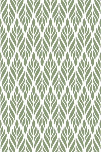 Pattern repeat of Olive green Art Deco removable wallpaper design