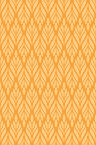 Pattern repeat of Orange Art Deco removable wallpaper design