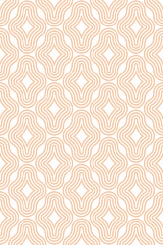 Pattern repeat of Orange modern shapes removable wallpaper design