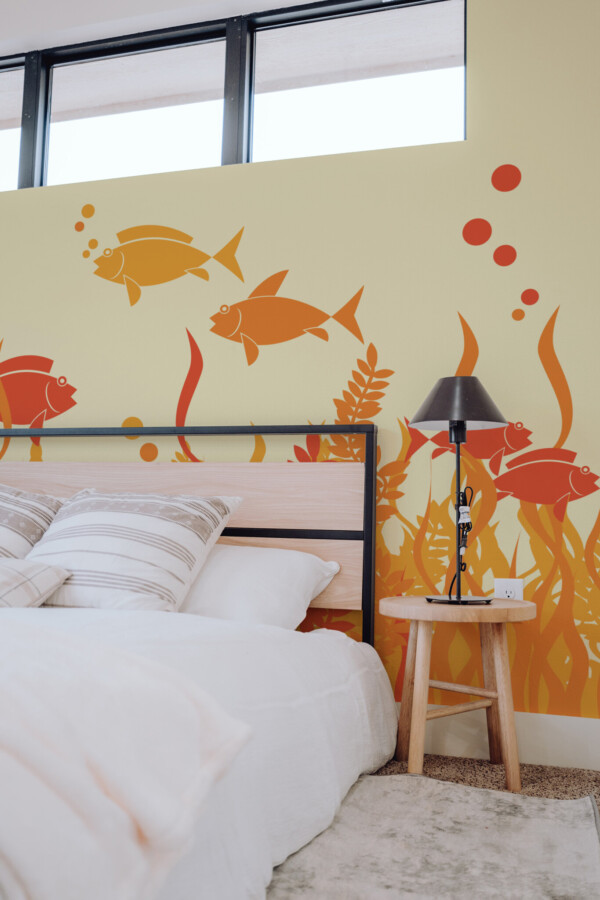 Fancy Walls fun fish pattern for kids removable wall mural