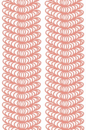 Pattern repeat of Ornamental stripe removable wallpaper design