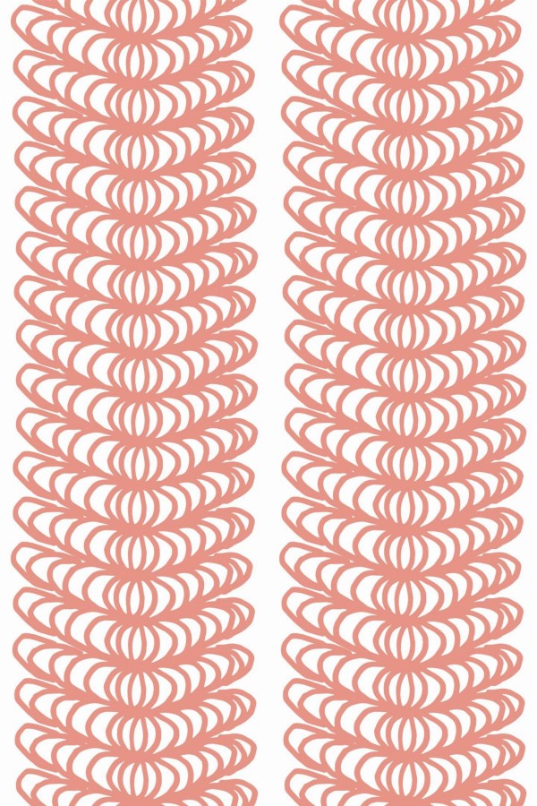 Pattern repeat of Ornamental stripe removable wallpaper design