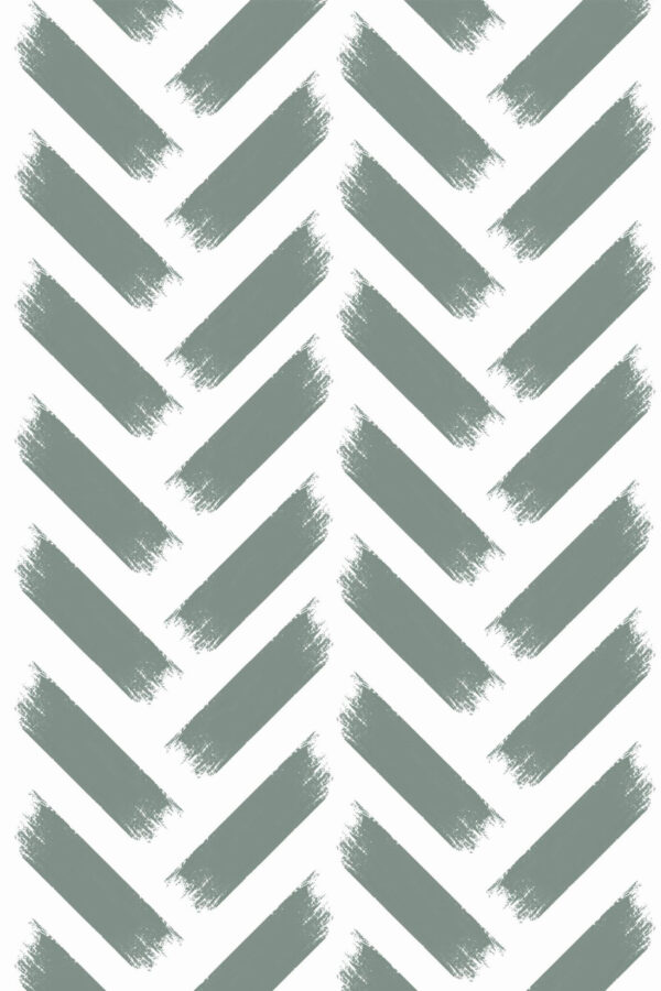 Pattern repeat of Painted herringbone removable wallpaper design